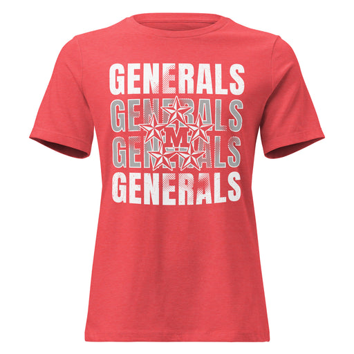 MacArthur High School Generals Women's Relaxed Fit T-shirt 233