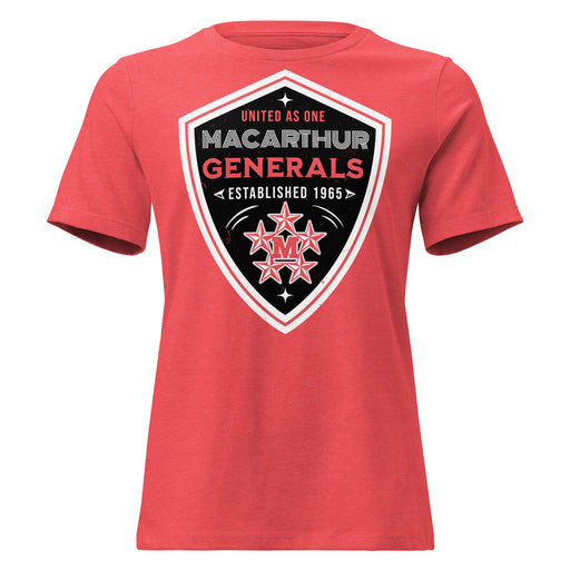 MacArthur High School Generals Women's Relaxed Fit T-shirt 225