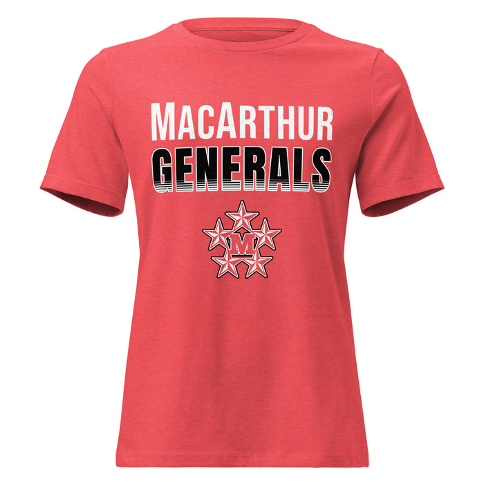 MacArthur High School Generals Women's Relaxed Fit T-shirt 024
