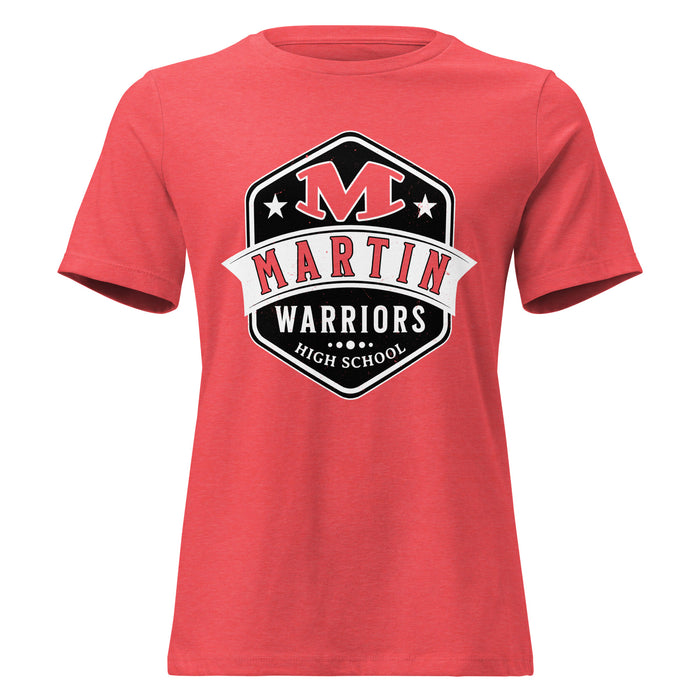 Martin High School Warriors Women's Relaxed Fit T-shirt 209