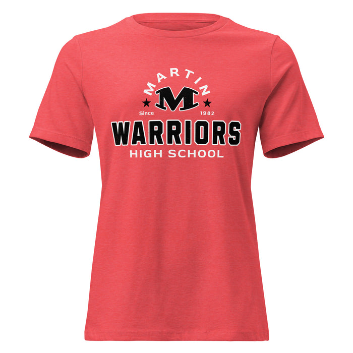 Martin High School Warriors Women's Relaxed Fit T-shirt 222