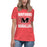 Student wearing Martin High School Warriors Women's Relaxed Fit T-shirt 233