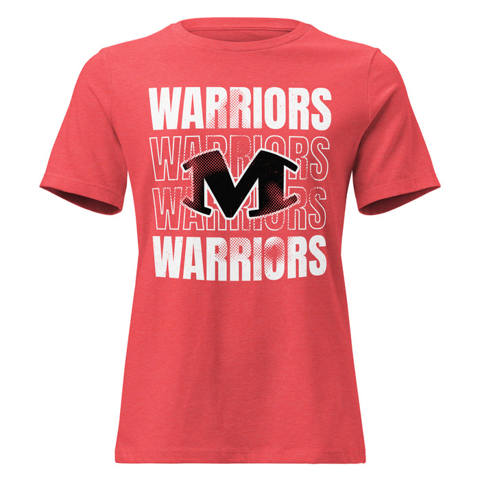 Martin High School Warriors Women's Relaxed Fit T-shirt 233
