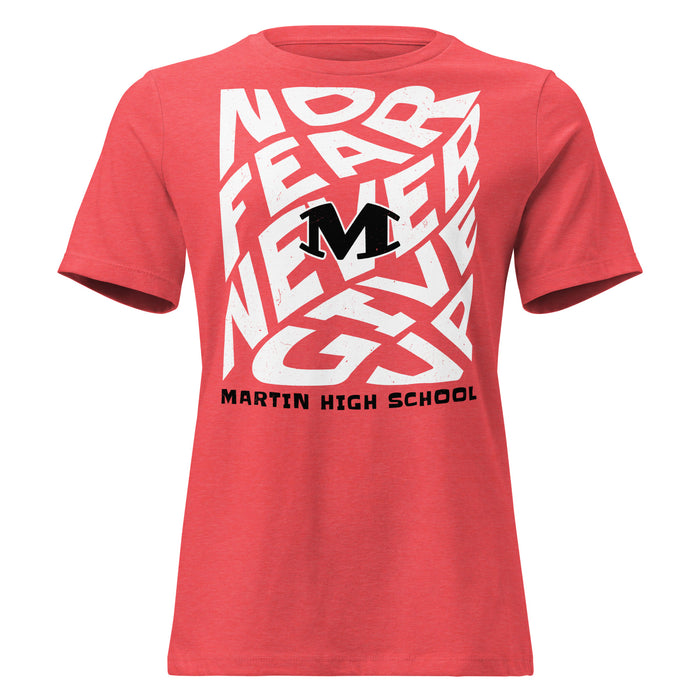 Martin High School Warriors Women's Relaxed Fit T-shirt 236