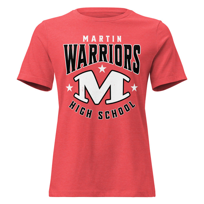 Martin High School Warriors Women's Relaxed Fit T-shirt 213