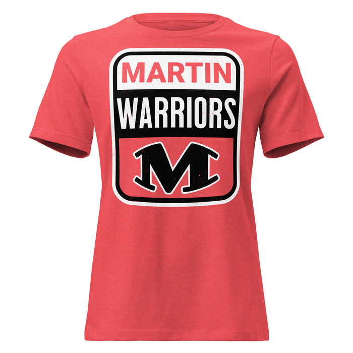 Martin High School Warriors Women's Relaxed Fit T-shirt 201