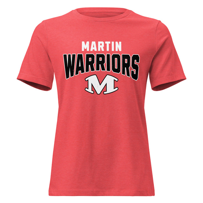 Martin High School Warriors Women's Relaxed Fit T-shirt 234