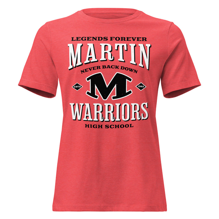 Martin High School Warriors Women's Relaxed Fit T-shirt 230