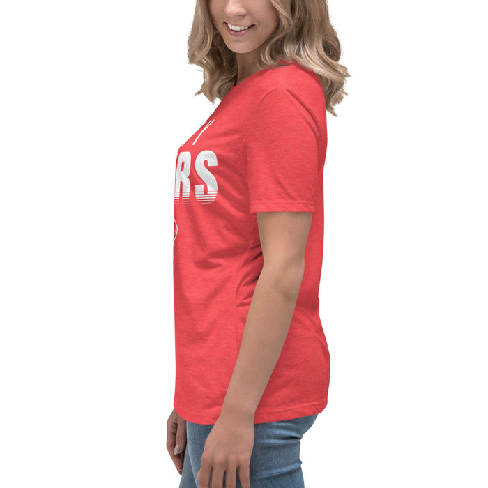 Side view of Katy High School Tigers Women's Relaxed Fit T-shirt 024
