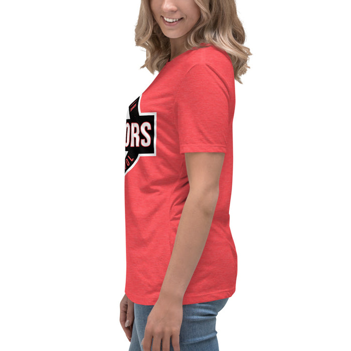 Side view of Martin High School Warriors Women's Relaxed Fit T-shirt 011