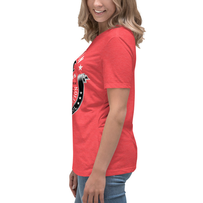 Side view of Martin High School Warriors Women's Relaxed Fit T-shirt 229