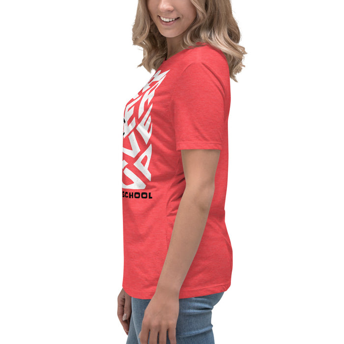 Side view of Martin High School Warriors Women's Relaxed Fit T-shirt 236
