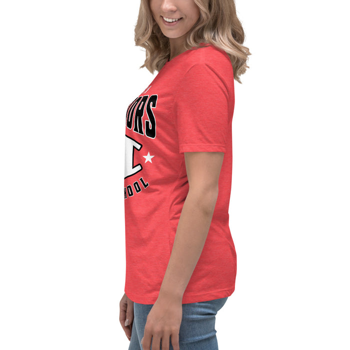 Side view of Martin High School Warriors Women's Relaxed Fit T-shirt 213