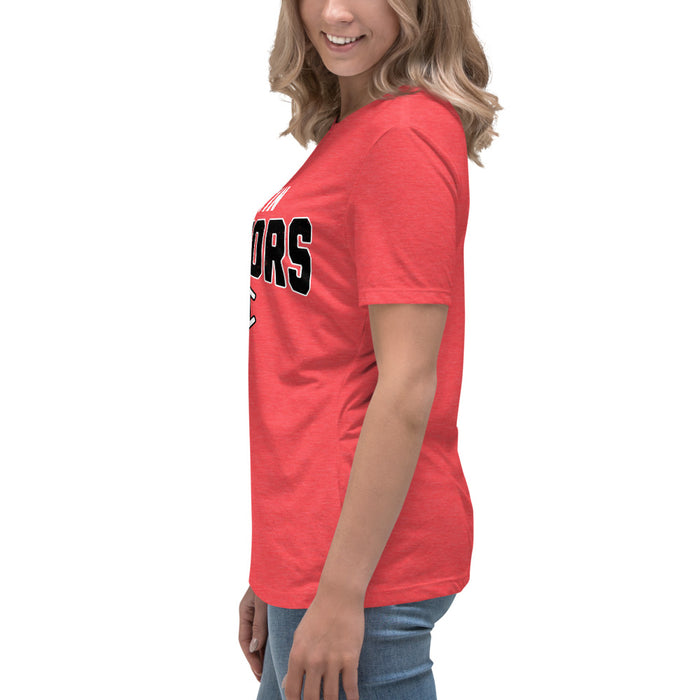 Side view of Martin High School Warriors Women's Relaxed Fit T-shirt 234