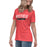 Side view of Westfield High School Mustangs Women's Heather Red T-shirt 021