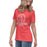 Side view of Cypress Lakes High School Spartans Heather Red Women's T-shirt 226