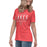 Side view of Cypress Lakes High School Spartans Heather Red Women's T-shirt 003