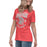 Side view of Cypress Lakes High School Spartans Heather Red Women's T-shirt 213