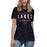 Seven Lakes High School Spartans Navy Women's T-shirt 003