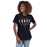 Young lady wearing Seven Lakes High School Spartans Navy Women's T-shirt 003