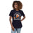 Young lady wearing Seven Lakes High School Spartans Navy Women's T-shirt 208