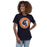 Woman wearing Seven Lakes High School Spartans Navy Women's T-shirt 216