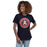 Woman wearing Allen High School Eagles Women's Navy Blue T-shirt 207