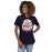 Woman wearing Allen High School Eagles Women's Navy Blue T-shirt 215