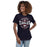 Woman wearing Allen High School Eagles Women's Navy Blue T-shirt 219