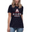 Allen High School Eagles Women's Navy Blue T-shirt 227