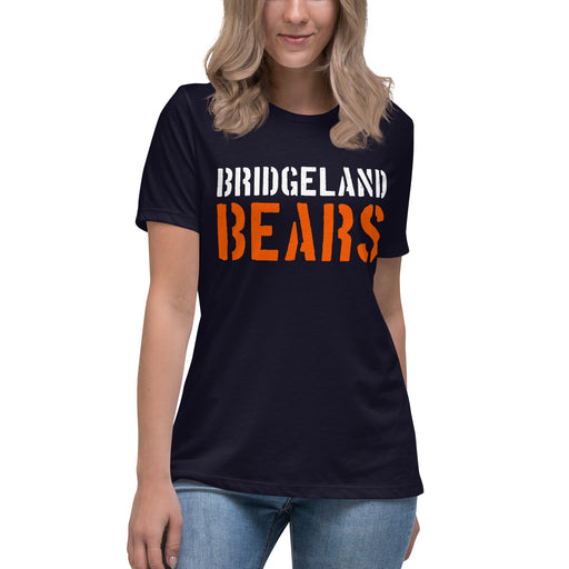 Bridgeland High School Bears Women's Navy Blue T-shirt 017