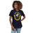 Woman wearing Cypress Ranch High School Mustangs Women's Navy T-shirt 229