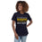 Woman wearing Cypress Ranch High School Mustangs Women's Navy T-shirt 024