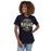 Woman wearing Cypress Ranch High School Mustangs Women's Navy T-shirt 218