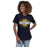 Woman wearing Cypress Ranch High School Mustangs Women's Navy T-shirt 011