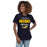 Woman wearing Cypress Ranch High School Mustangs Women's Navy T-shirt 034