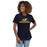 Woman wearing Cypress Ranch High School Mustangs Women's Navy T-shirt 233