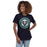 Woman wearing Cypress Ridge High School Rams Women's Navy T-shirt 216