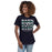 Woman wearing Cypress Ridge High School Rams Women's Navy T-shirt 235