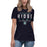 Cypress Ridge High School Rams Women's Navy T-shirt 003