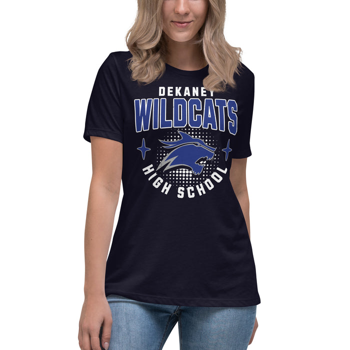 Dekaney High School Wildcats Women's Black T-shirt 204
