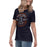 Side view of Seven Lakes High School Spartans Navy Women's T-shirt 201