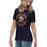 Side view of Seven Lakes High School Spartans Navy Women's T-shirt 214