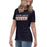 Side view of Seven Lakes High School Spartans Navy Women's T-shirt 031