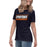 Side view of Seven Lakes High School Spartans Navy Women's T-shirt 049