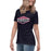 Side view of Tompkins High School Falcons Women's Navy Blue T-shirt 009