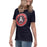 Side view of Allen High School Eagles Women's Navy Blue T-shirt 207