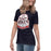 Side view of Allen High School Eagles Women's Navy Blue T-shirt 215