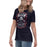 Side view of Allen High School Eagles Women's Navy Blue T-shirt 211