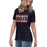 Side view of Allen High School Eagles Women's Navy Blue T-shirt 098